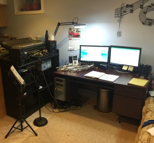trumpet practice, media edit, recording, transcribing